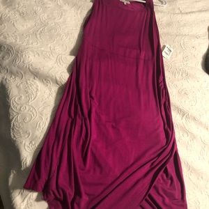 Maxi dress with uneven hem, super cute!!